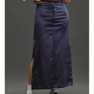 Anthropologie Midnight Blue Pencil Skirt